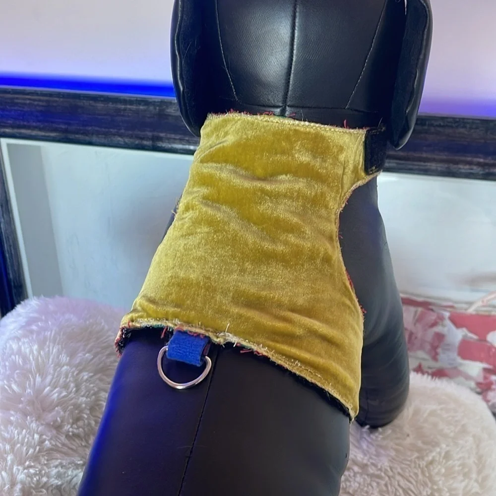 Stylish Black and Tan Dog Harness